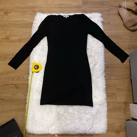 Chic Black Long Sleeve Dress - Picture 8 of 17